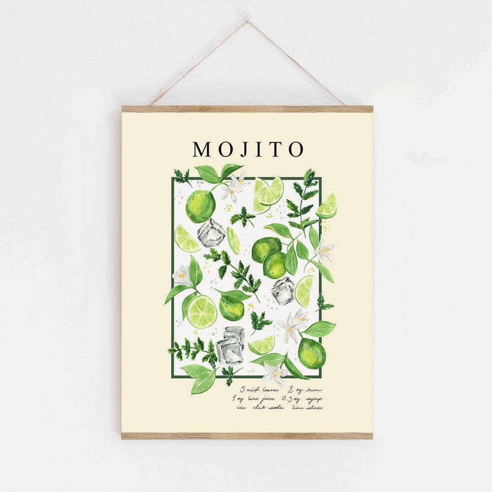 Mojito Watercolor Art Print
