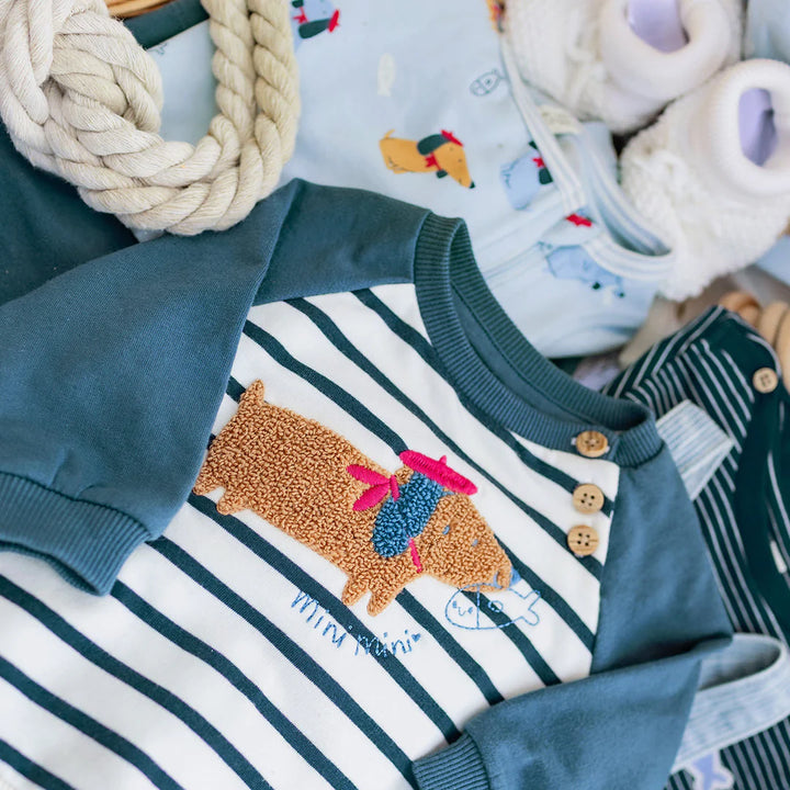 Blue Stripe Sweater