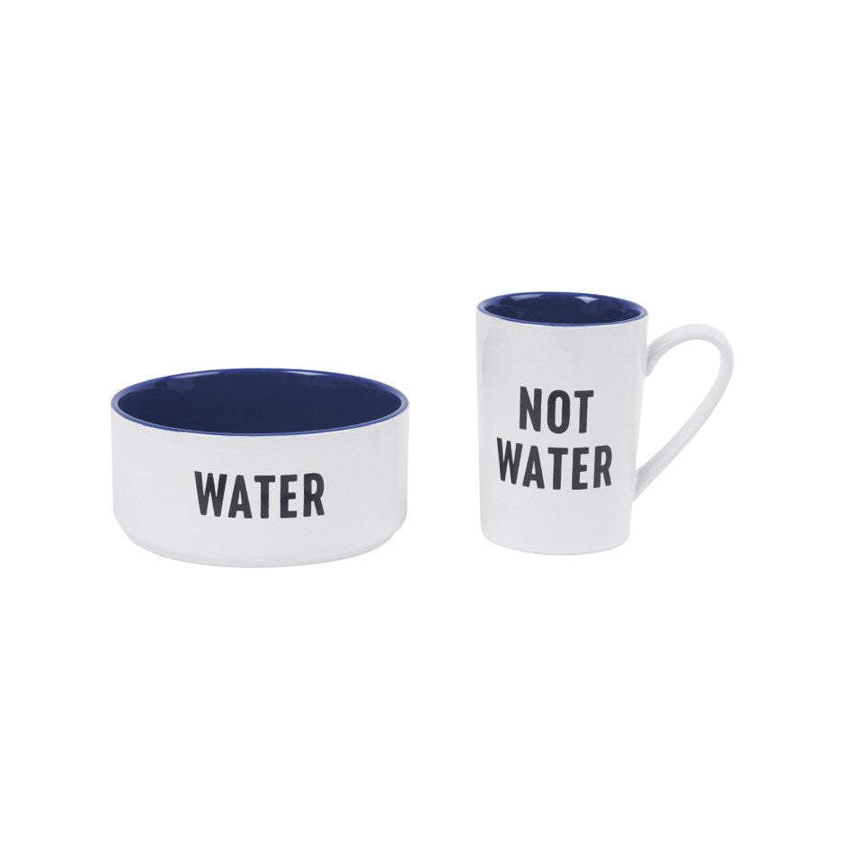 Water / Not Water Pet Bowl Set