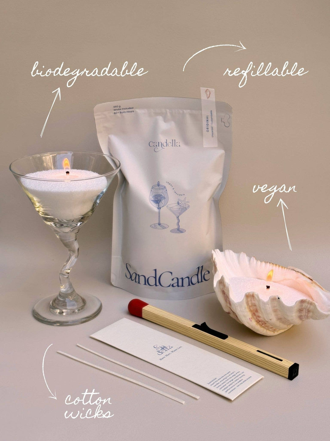 Sand Candles - Garden Picnic