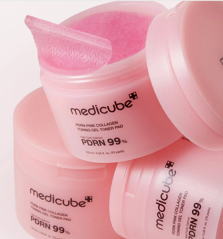 Medicube Pdrn Pink Collagen Toning Gel Toner Pad