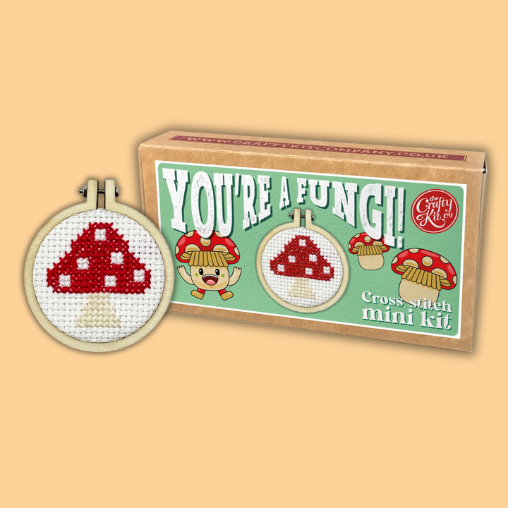 You're a Fungi! Mini Cross Stitch Kit