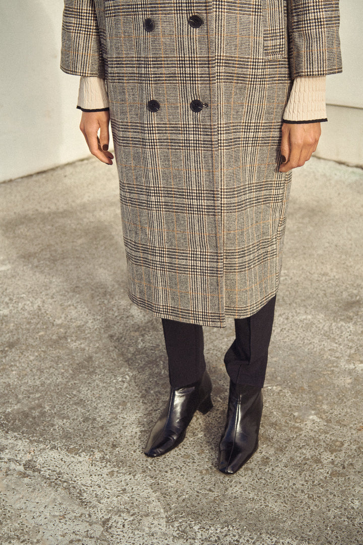 Chicka Checked Coat