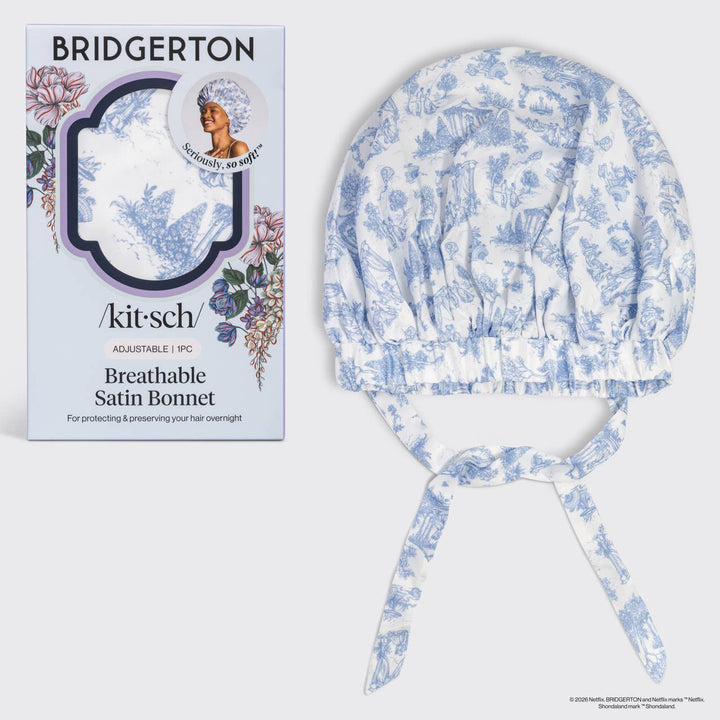 Breathable Satin Bonnet in Garden Toile