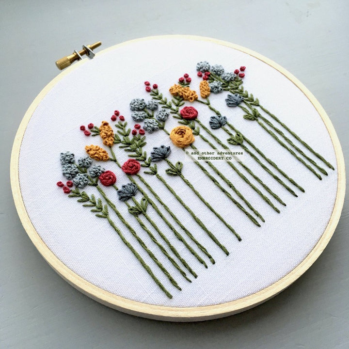 Embroidery Kit | November Skies Wildflowers