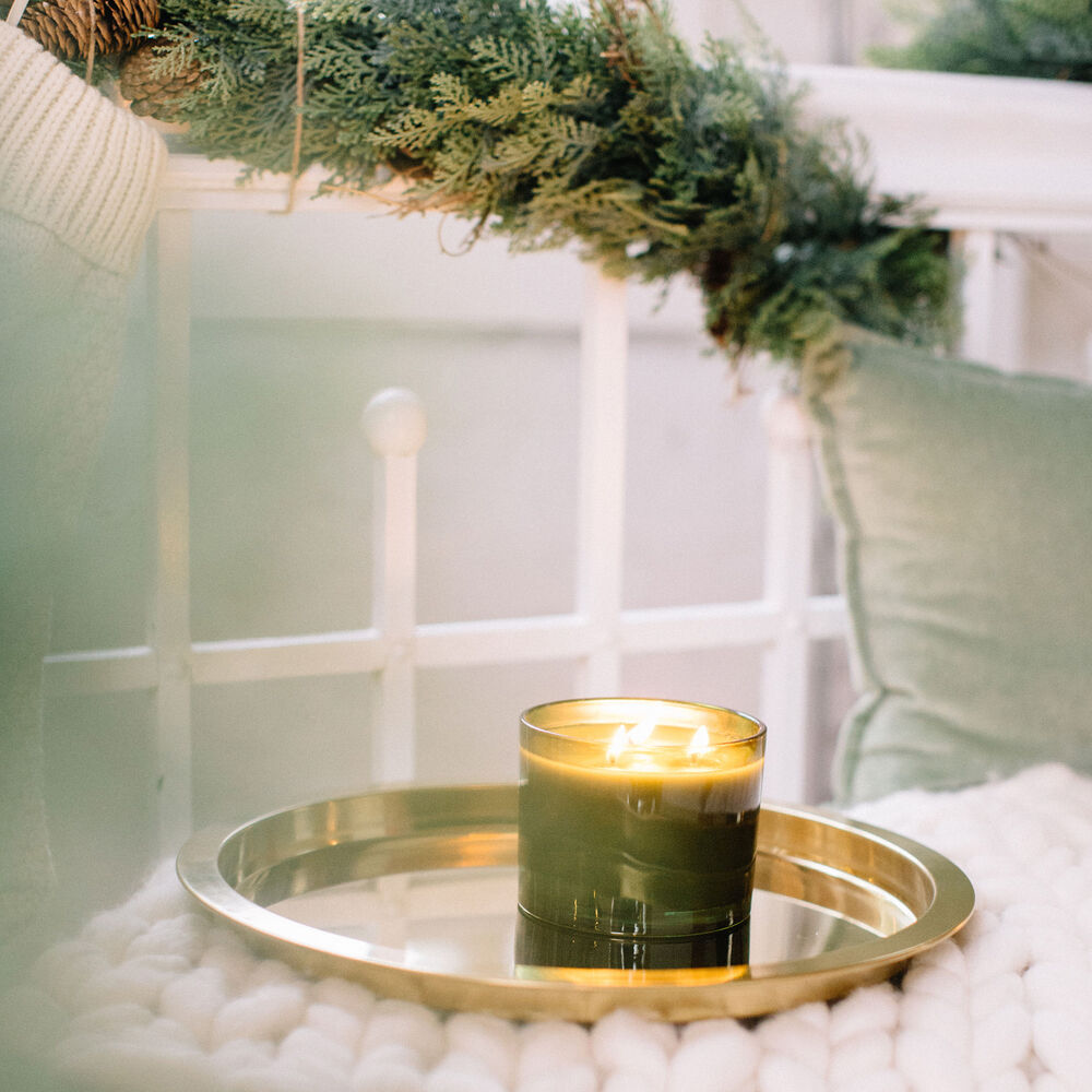 Frasier Fir Poured Candle Green 3-Wick