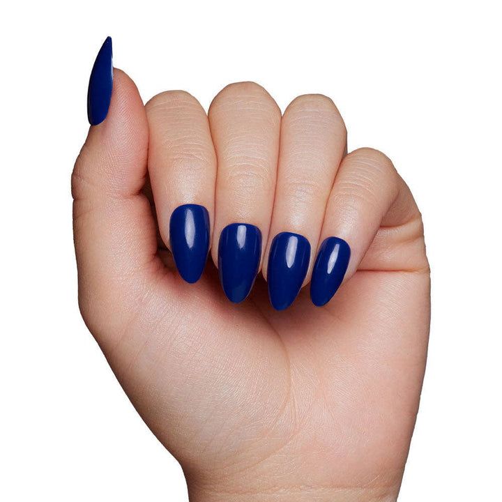Midnight Blue Press-On Nails | Short Almond