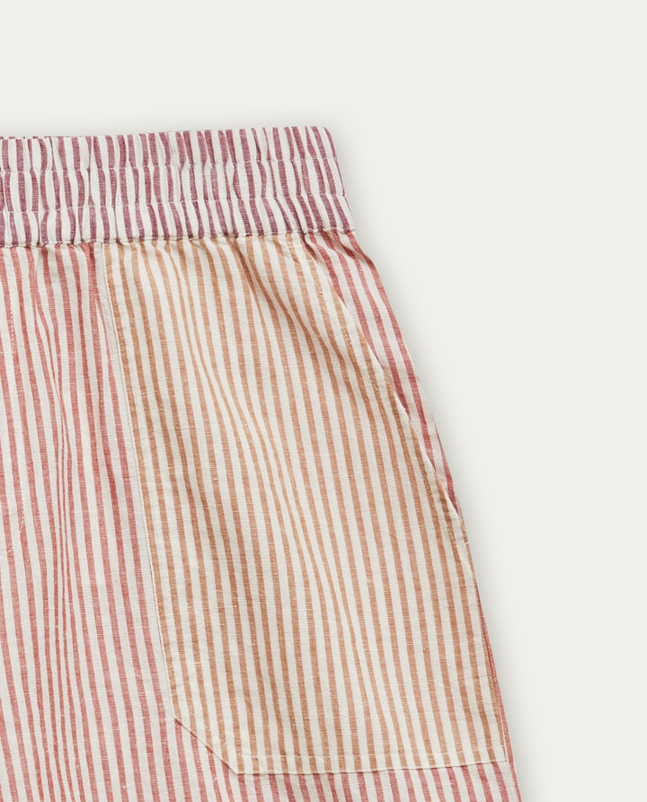 Striped Linen Shorts