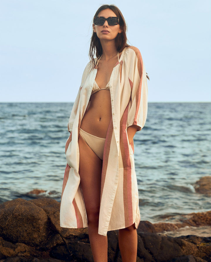 Striped Cotton Kaftan