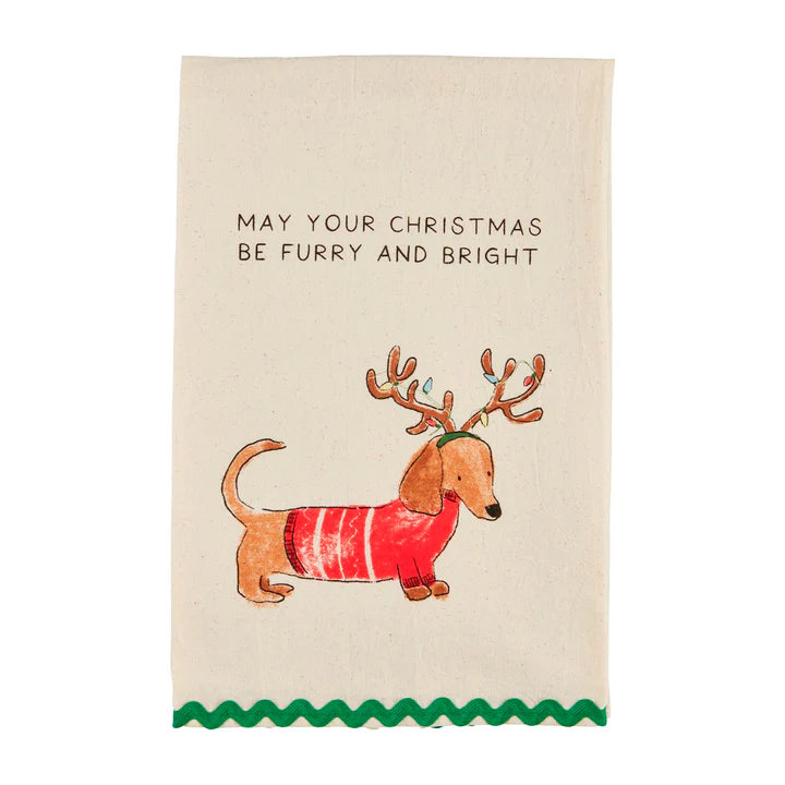 Christmas Dog Kitchen Towels