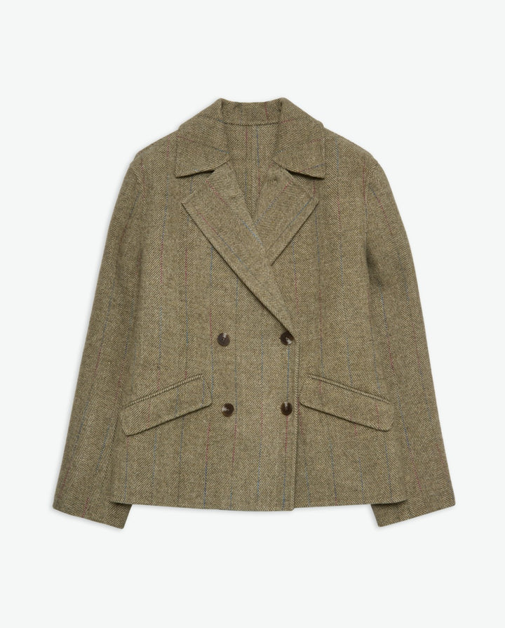 Herringbone Short Coat