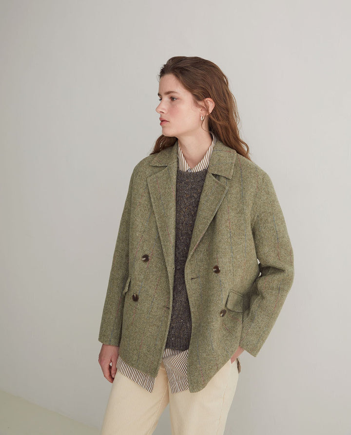 Herringbone Short Coat