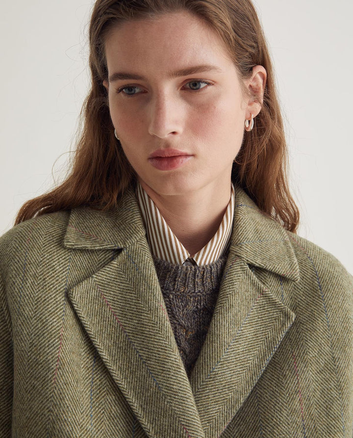 Herringbone Short Coat