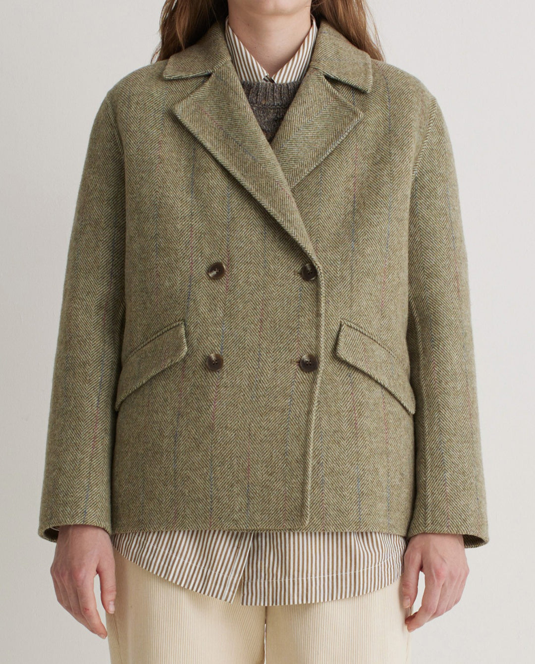 Herringbone Short Coat