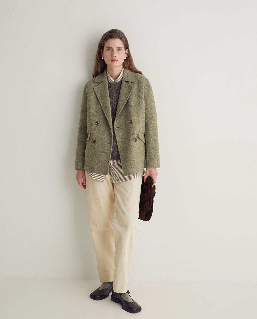 Herringbone Short Coat