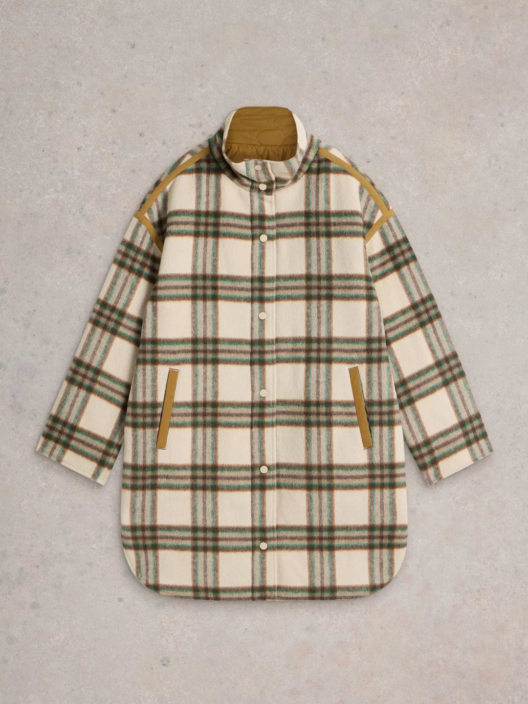 Marlowe Reversible Check Coat