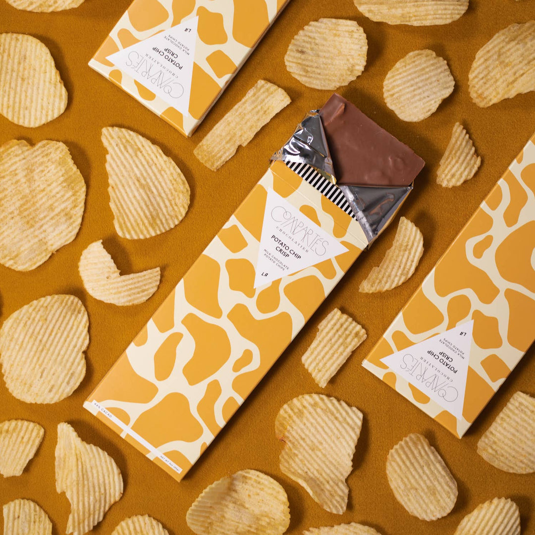 Potato Chip Crisp Milk Chocolate Bar