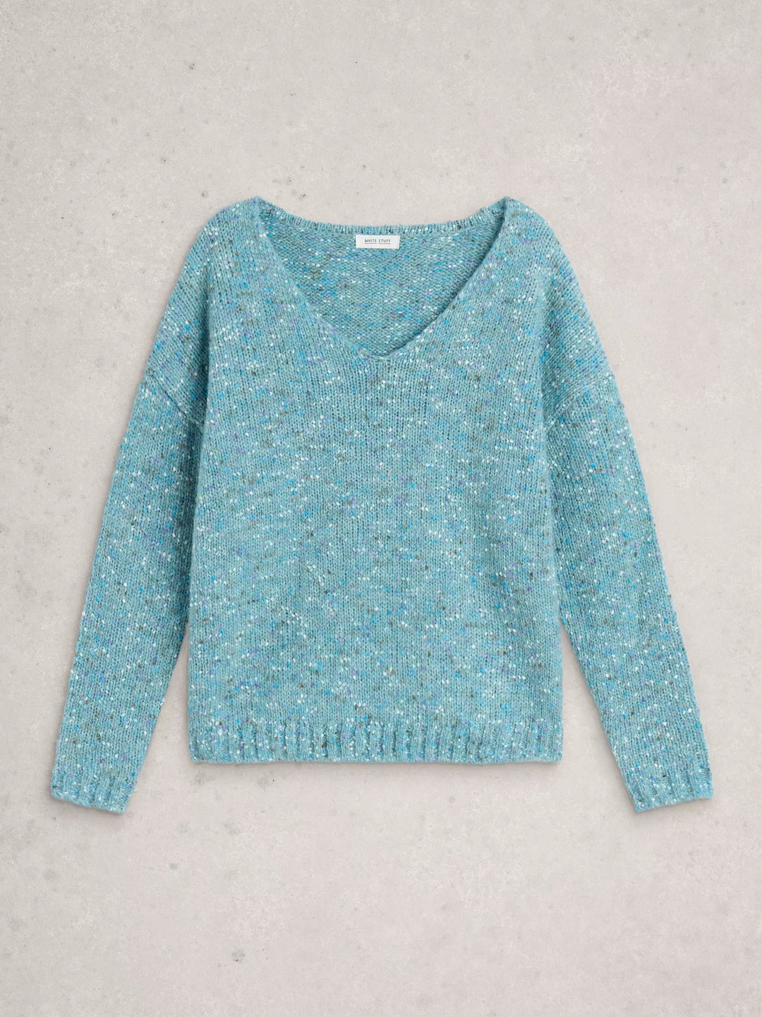 Texture V Neck Jumper