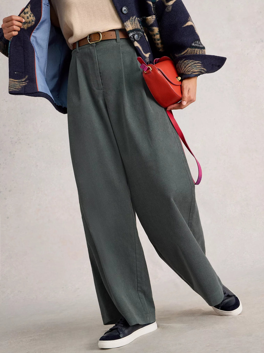 Sasha Wide Leg Cord Trousers
