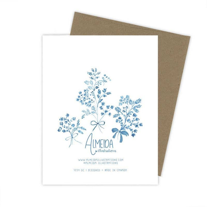 Happily Ever After Floral Wedding Card