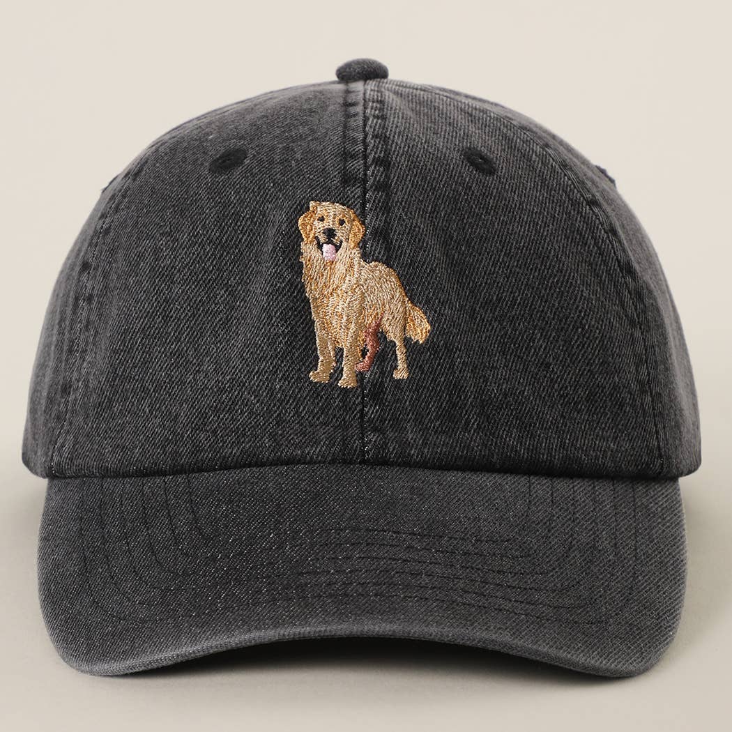 Golden Retriever Denim Cap