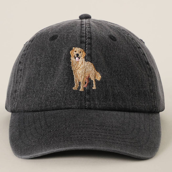 Golden Retriever Denim Cap