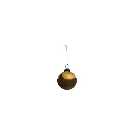 Bead Dipped Glass Ball Ornament