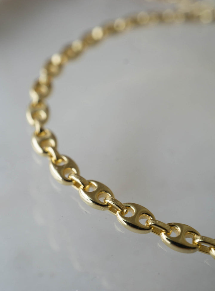 Edith Link Necklace - 14kt Gold Plate