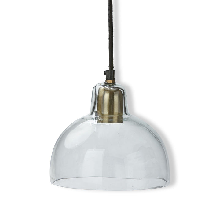 Brass Blake Glass Pendant Light