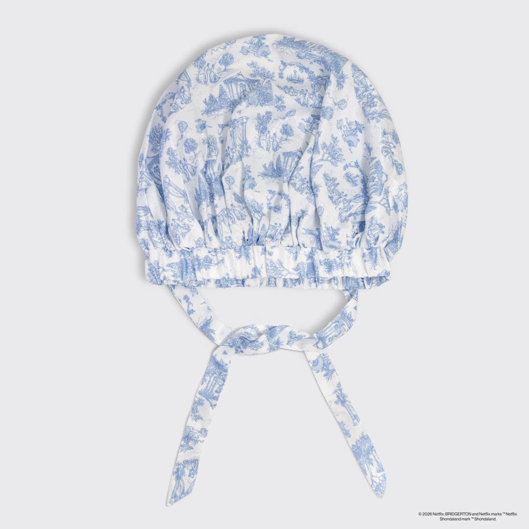 Breathable Satin Bonnet in Garden Toile