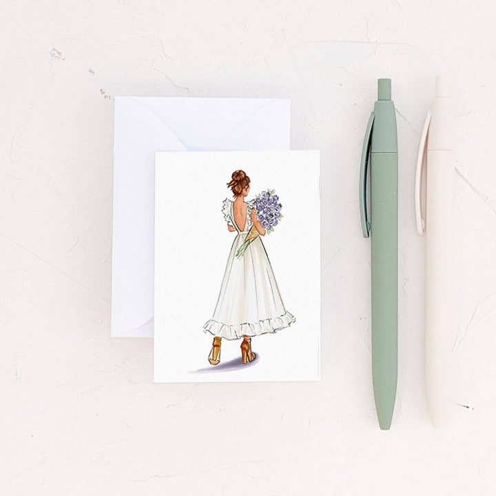 Spring Ruffles Fashion Mini Card