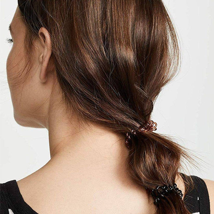 Brunette Spiral Hair Ties