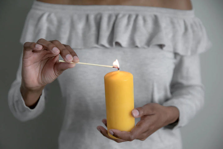 Beeswax Pillar Candle