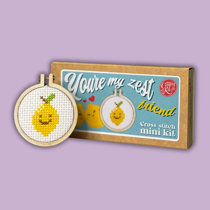 You're My Zest Friend Mini Cross Stitch Kit