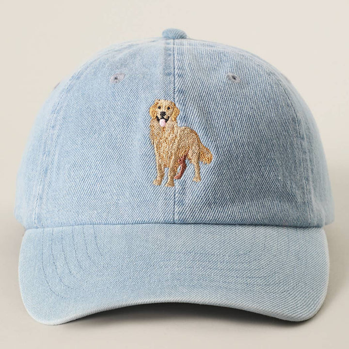 Golden Retriever Denim Cap