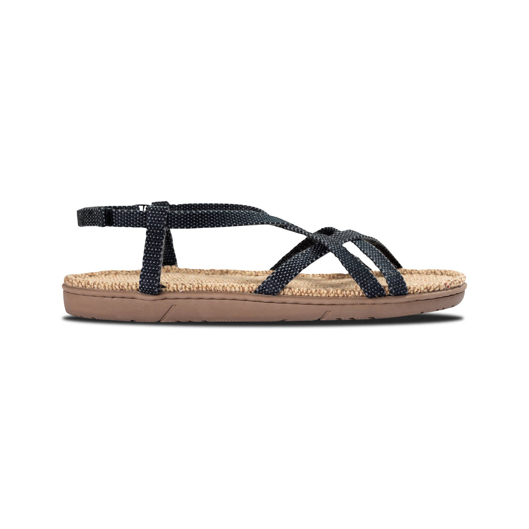 Shangies Women #2 Jute Sandal – Midnight Sky (Black)