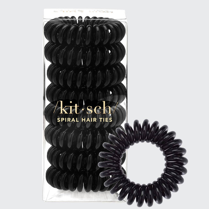 Black Spiral Hair Ties