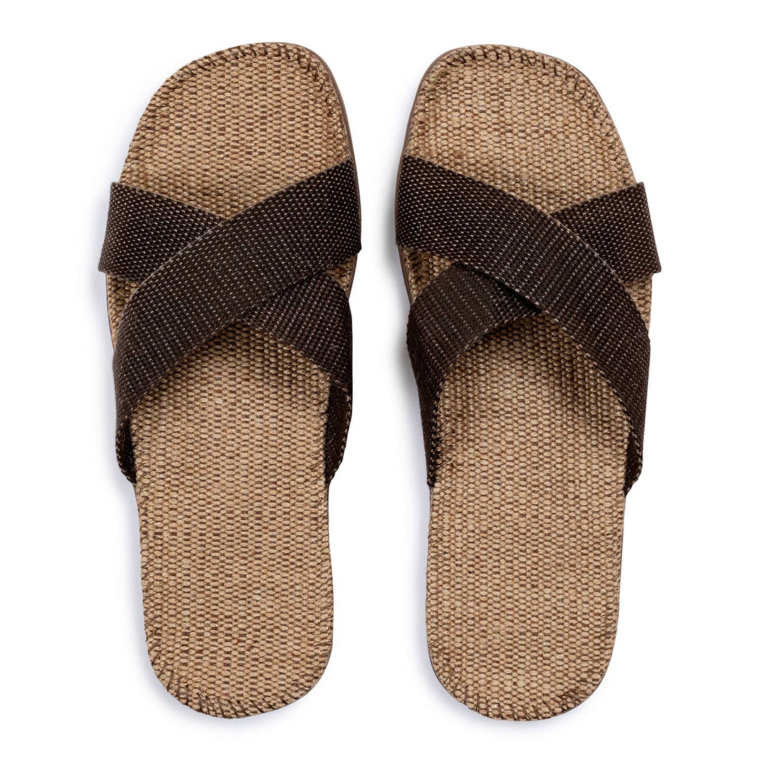 Shangies Unisex Jute Sandal – Brown Coffee