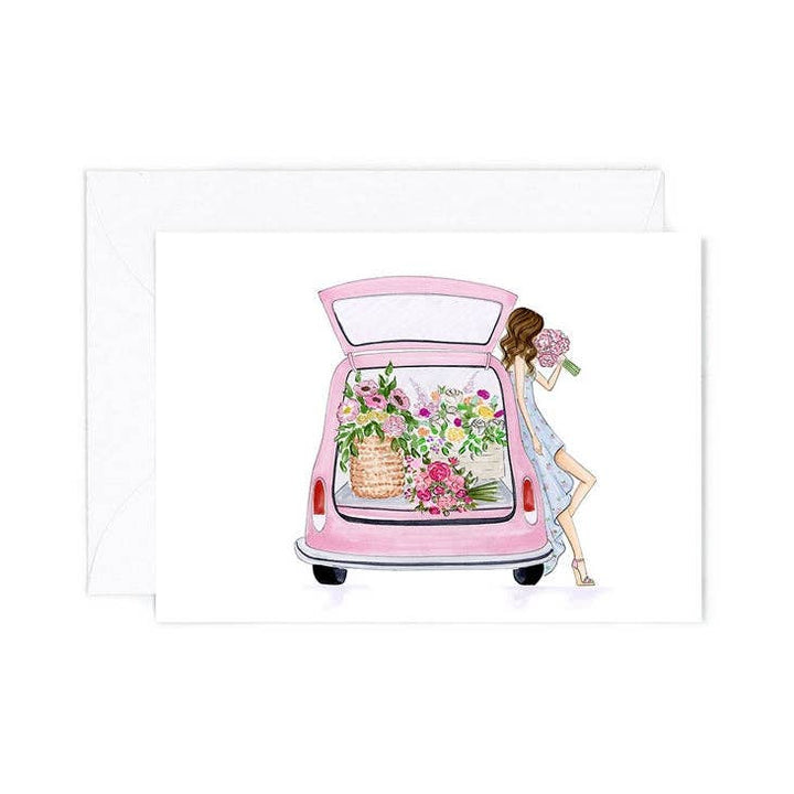 Pink Beetle Mini Card