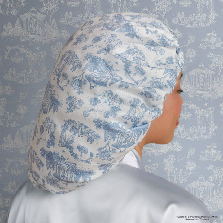 Breathable Satin Bonnet in Garden Toile