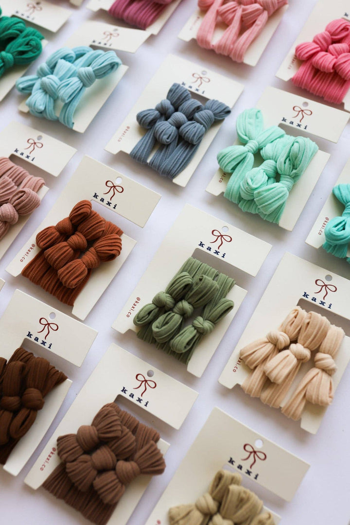 Bow Slick Back Hair Ties
