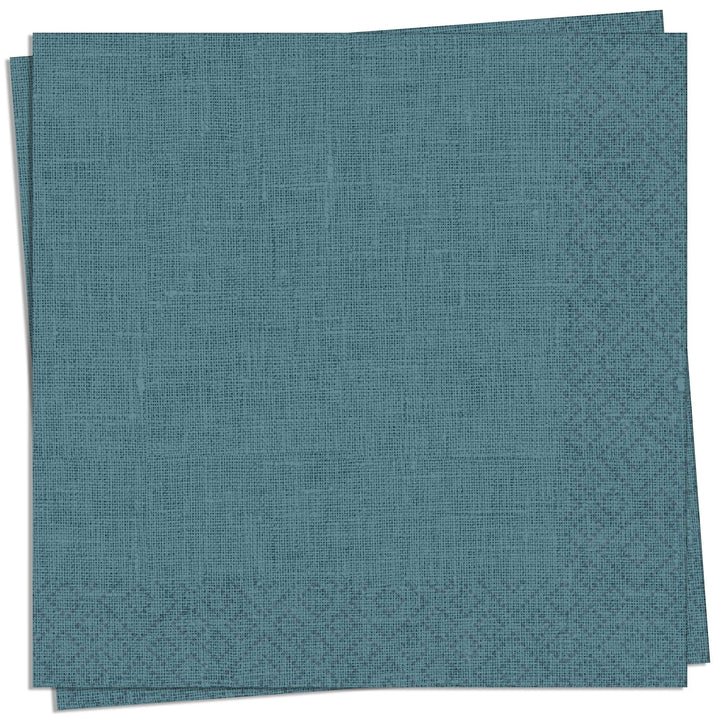 Linen Ocean Teal Cocktail Napkin