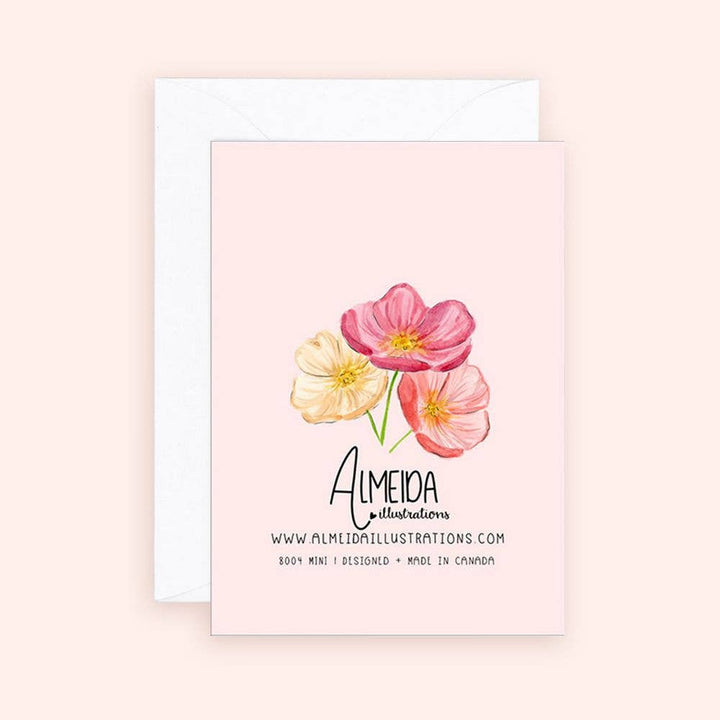 Handheld Florals Mini Card