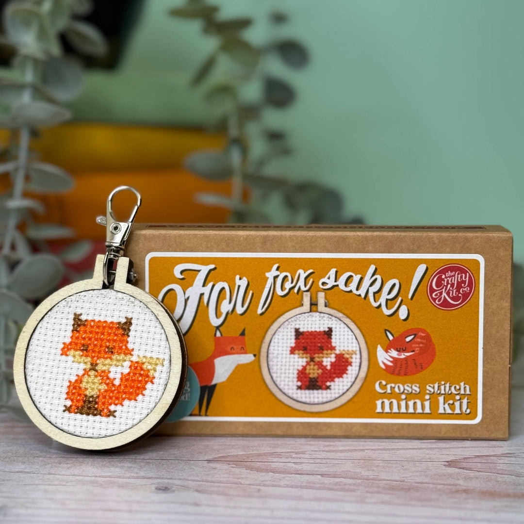 For Fox Sake! Mini Cross Stitch Kit