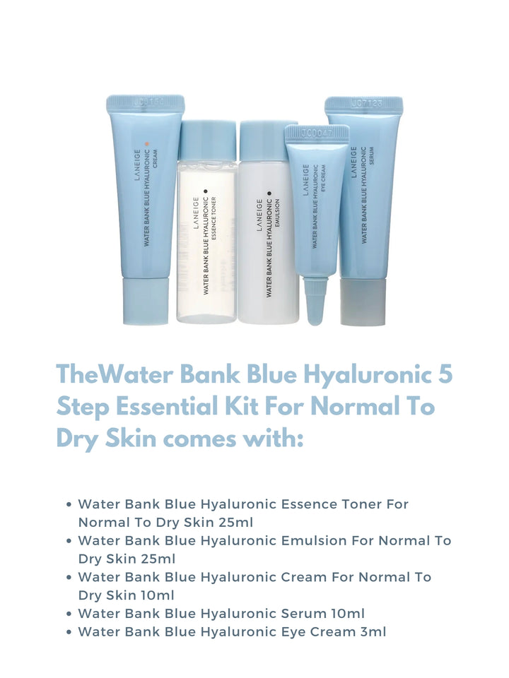 Water Bank Blue Hyaluronic 5 Step Essential Kit