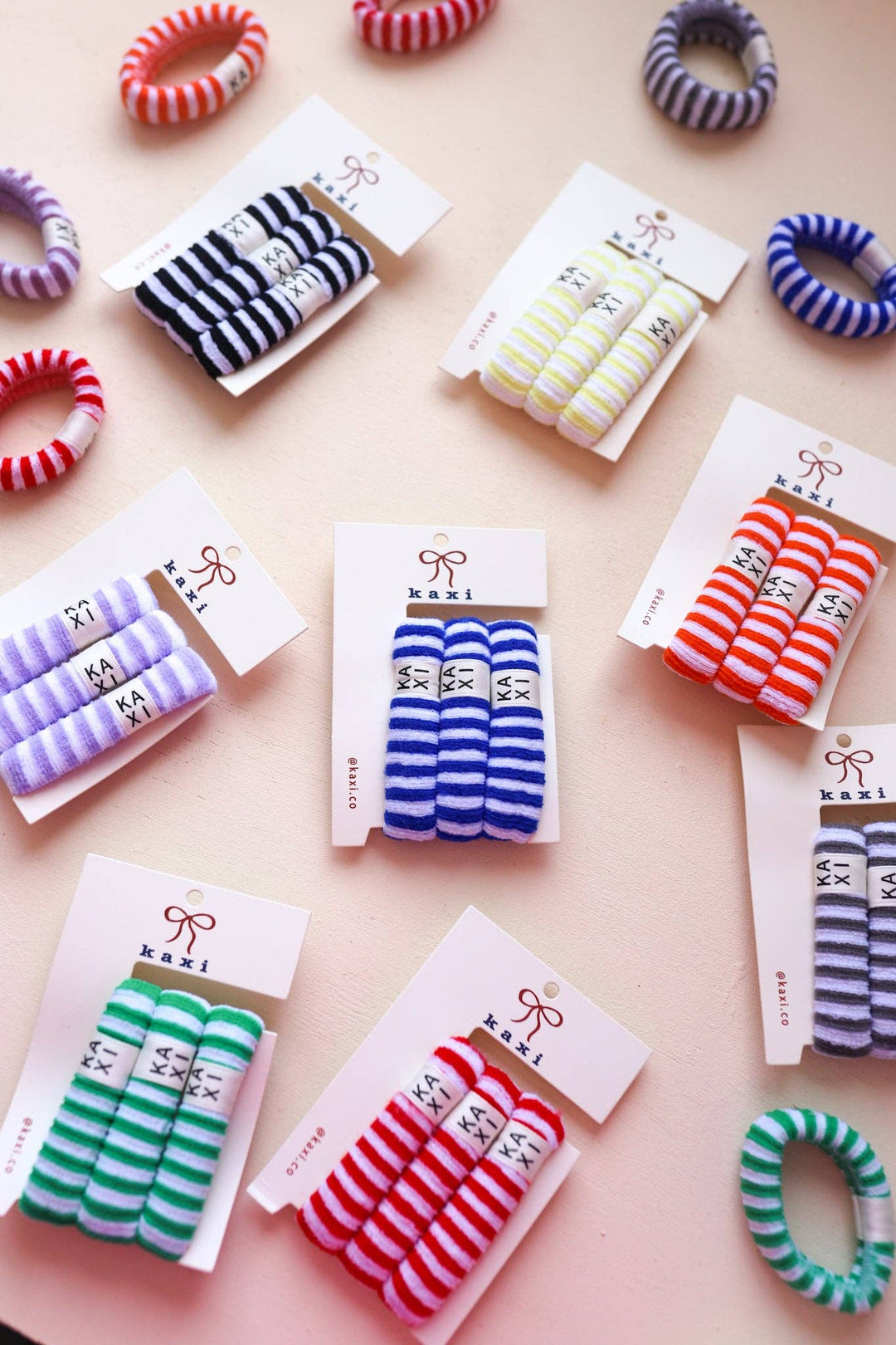 Striped Hair Ties (Pack of 3)