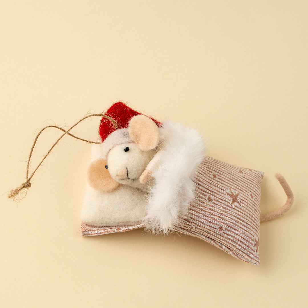 Sleepytime Sally Mouse Ornament