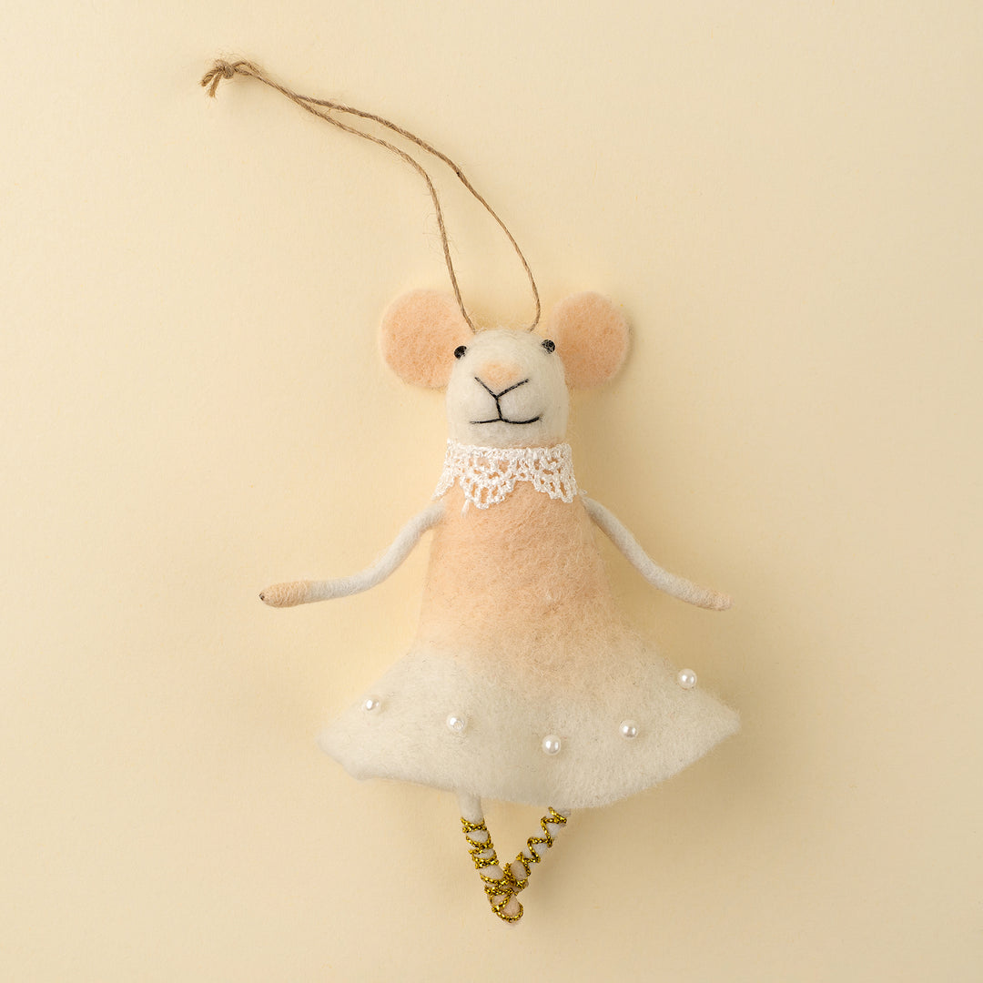 Ballerina Blossom Mouse Ornament