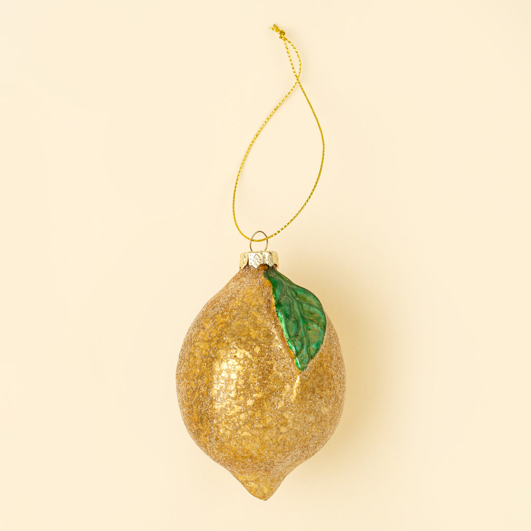 Lemon Drop Glass Ornament