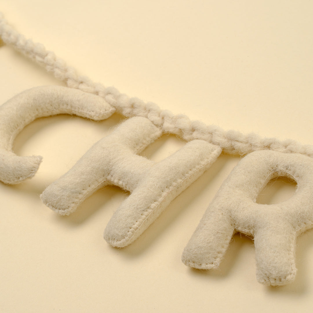 Merry Christmas Felt Garland